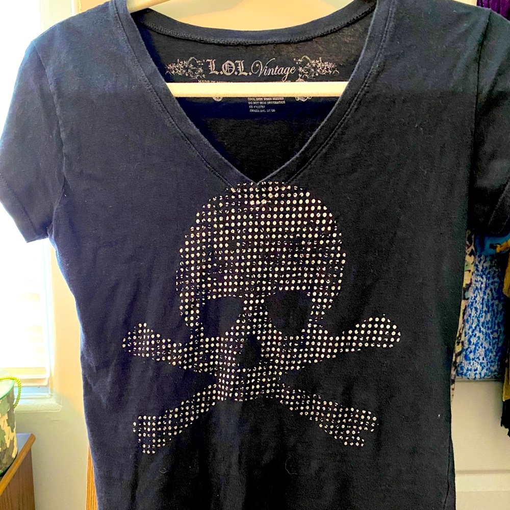 Black & Silver Skull T-shirt